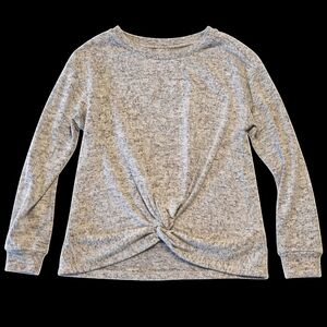 The Children’s Place Front Tie Sweater | Girls M 7/8 | Gray